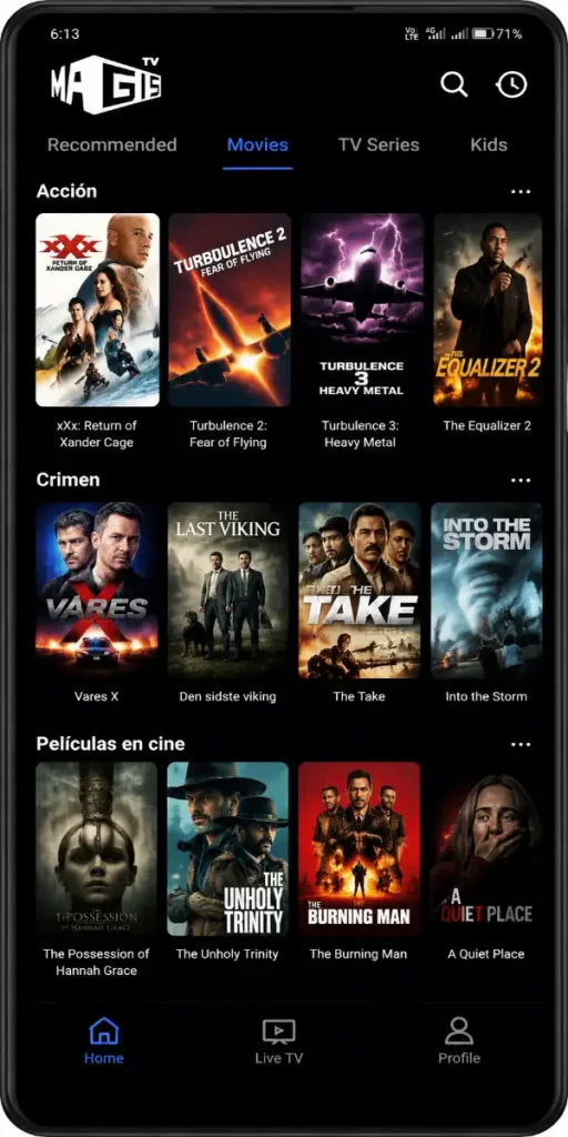 Películas de Magis TV