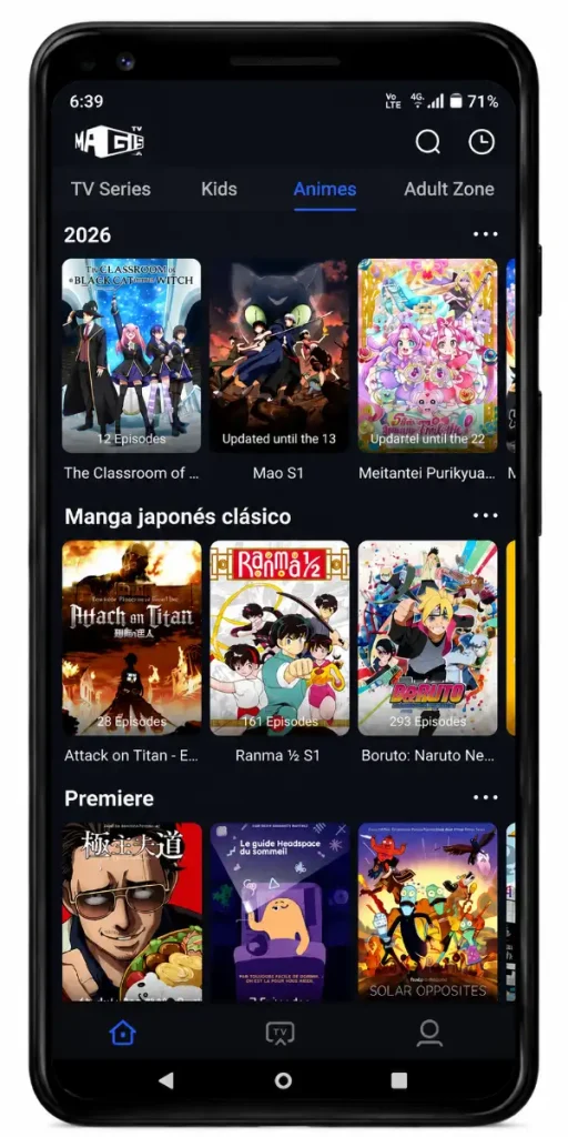 Últimos animes